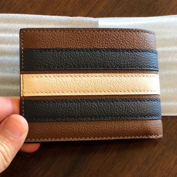 Coach Brown Varsity Stripe NEW F26171 MSRP $125 - Picture 3 of 5